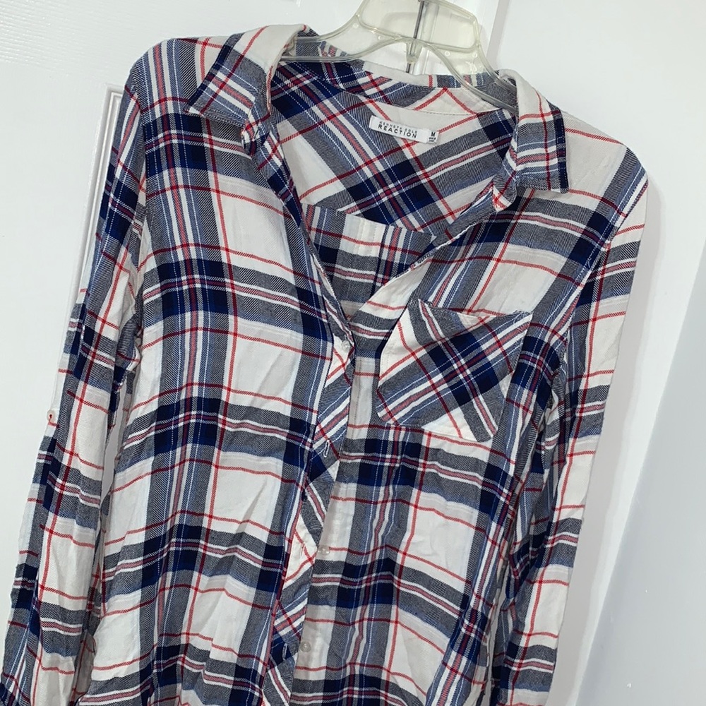 Plaid blouse